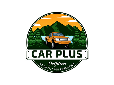 Car Adventure Vintage Emblem Logo Design