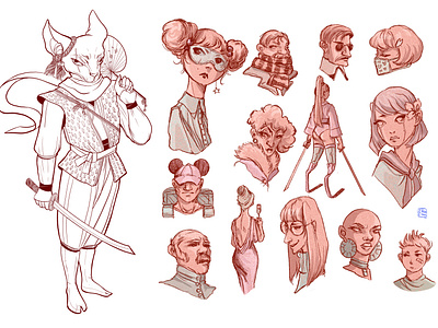 Character design sketches