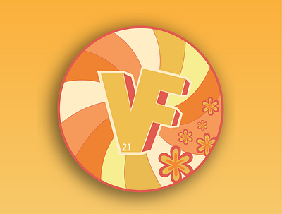 ValleyFest Logo 70s design illustration illustrator logo retro typography vector