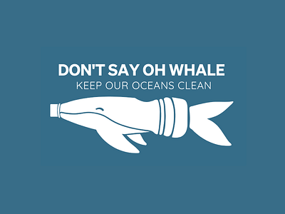 Whale + Water Bottle Logo