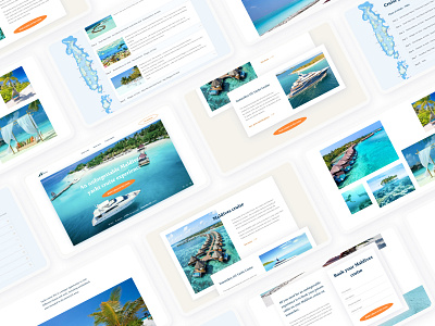 page for a travel company design minimal ui