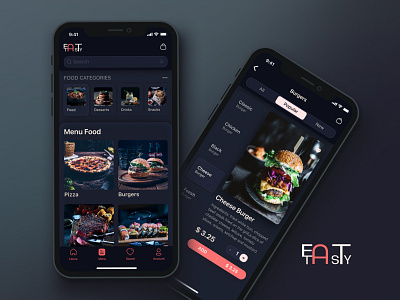 The mobile application (dark theme for mobile app) design logo minimal ui ux