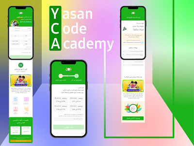 Yasan Academy's landing page (mobile)