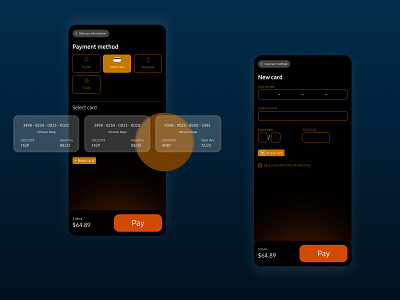 Credit card checkout 100days app dailyui darkmode design illustration ui ux vector