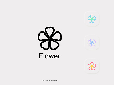 "Flower"logo design icon logo