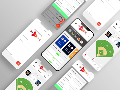 Streaming/Scoring Application for Amateur Sports baseball mobile design scorekeeping softball sports ui