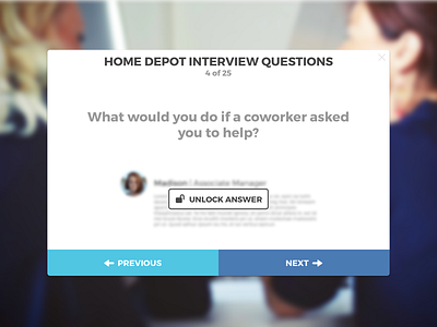 Interview Questions Modal