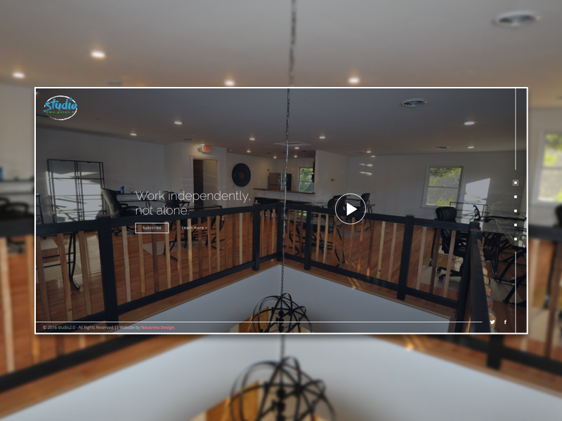 Modern Incubator Space Web Design entrepreneurship coworking cowork devon thomas web design website modern sleek