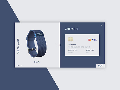 Checkout card checkout credit fitbit product ui ux visa watch