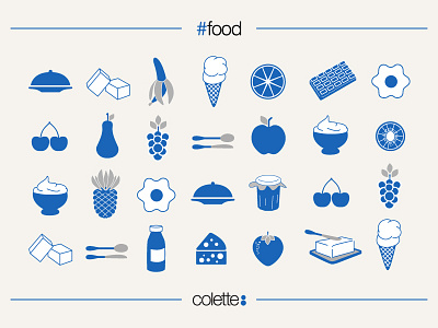 Food icons for Colette