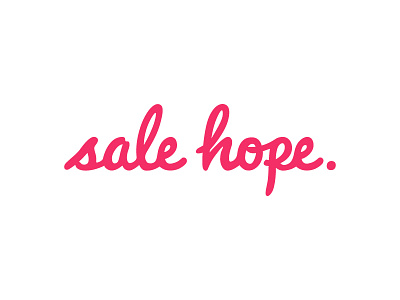 Sale Hope font illustration panpanparis typo typography vector