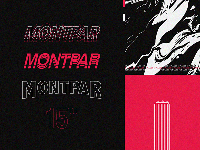 15th arr in Paris 80s illustration paris tower typography vector