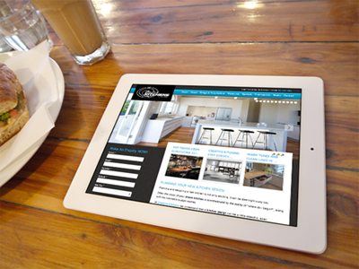 Creative Kitchens auckland clean design responsive web