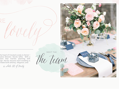 you are oh so lovely lovely script watercolor website design wedding