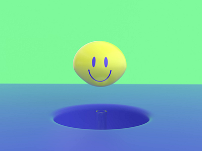 Smiley bubble 3d animation cinema 4d illustration octane smiley face