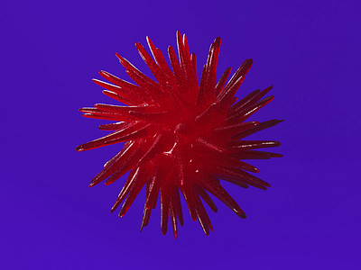 hedgehog ball 3d animation ball cinema 4d colors design hedgehog loop octane red
