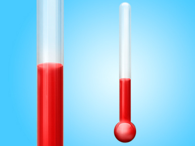 Thermometer glass thermometer