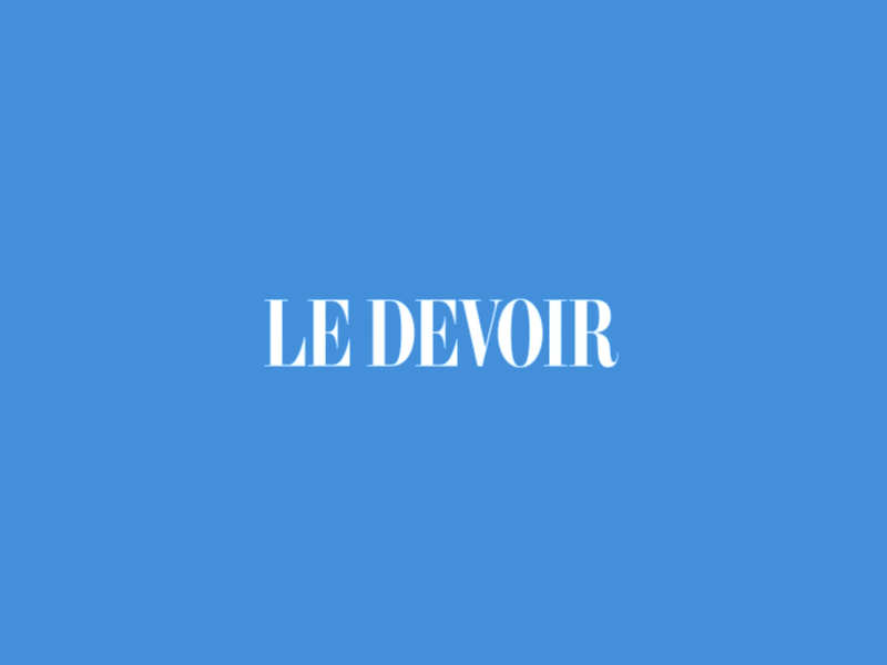 Le Devoir logo optimization (overview) animation gif indexing le devoir logo mobile newspaper