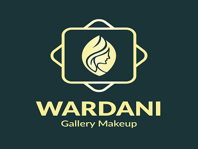 Wardani Gallery Makeup branding design logo vector