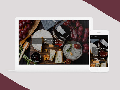 Jay's Wine - Responsive design responsive design ui deisgn ux design web design