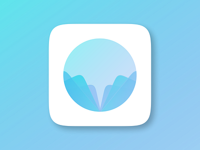 App Icon #DailyUI005 app app icon blue daily ui dailyui dailyuichallenge design figma icon logo meditate meditation ui ux