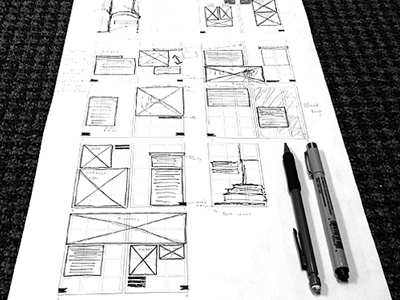 Grid Layout book design editorial grid sketch