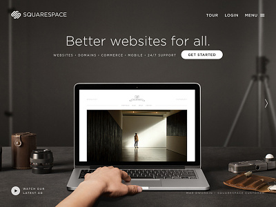 SQUARESPACE New Personas advertising design photography responsive squarespace web