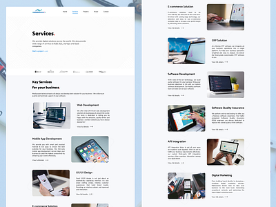 Services app design design figma minimalistic design service page services single page software software company ui uiux ux uxui webpage website