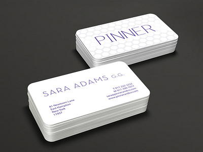 Business card "Pinner" business card design business card mockup business card vector business cards templates free business card design