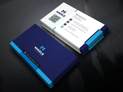 Business Card "MIKELE" business card design business card mockup business card vector business cards templates free business card design