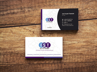 Business Card "IST" business card design business card mockup business card vector business cards templates free business card design