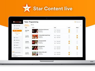 Star Content ive b2b dashboard design