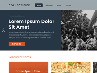Collectified collections museums omeka themes