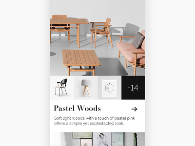 Furniture Shop the Look Concept app discover feed furniture mobile