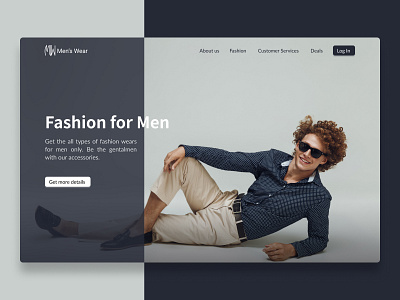 Men's Wear Slider branding graphic design
