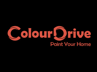 ColourDrive - Paint your home branding flat color graphic design logo