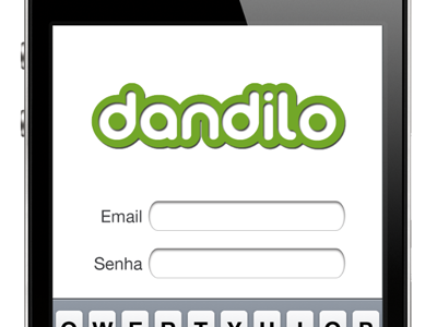 Dandilo iPhone App app green interface iphone login screen