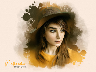 Watercolor painting photo effect