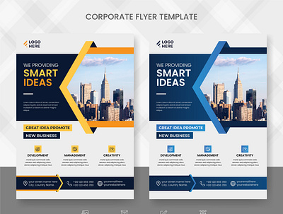 Corporate Business Flyer Template layout