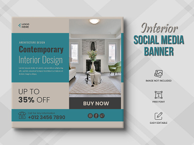 Interior Social Media Post Template tips