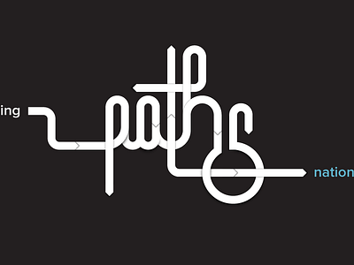Introducing Paths illustration letterform nationbuilder path team type typography upgrade vector