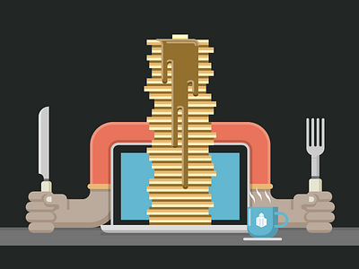 Open Position - Full Stack Designer designer full stack hiring illustration illustrator job nationbuilder pancakes position vector