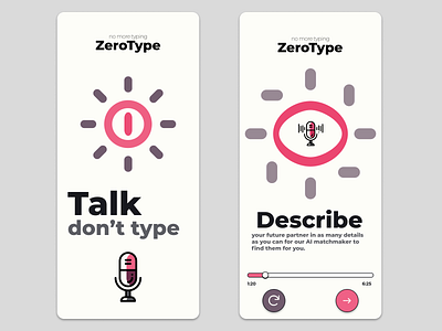 ZeroType - AI-powered voice chat only dating app ai artificial intelligence dating dating app voice