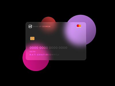 Bank of Georgia credit card project design graphic design icon illustration logo minimal typography ui vector web