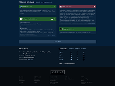 Steam Store Page Redesign (2/2)