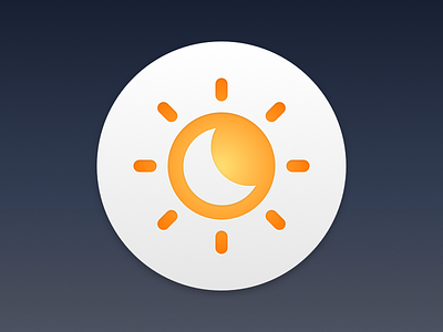 Flux Night Shift Replacement Icon flux icon mac macos night shift os x replacement