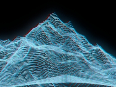 Hologram 3d blender cg hologram mountains sci fi