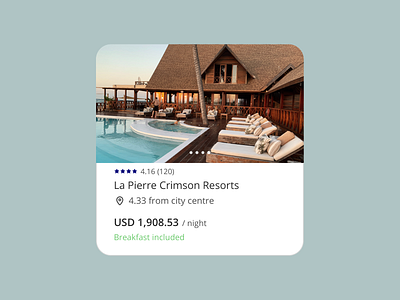 Hotel Card — Booking