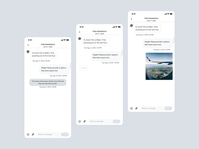 Chat Messages chat mobile mobile app ui ux