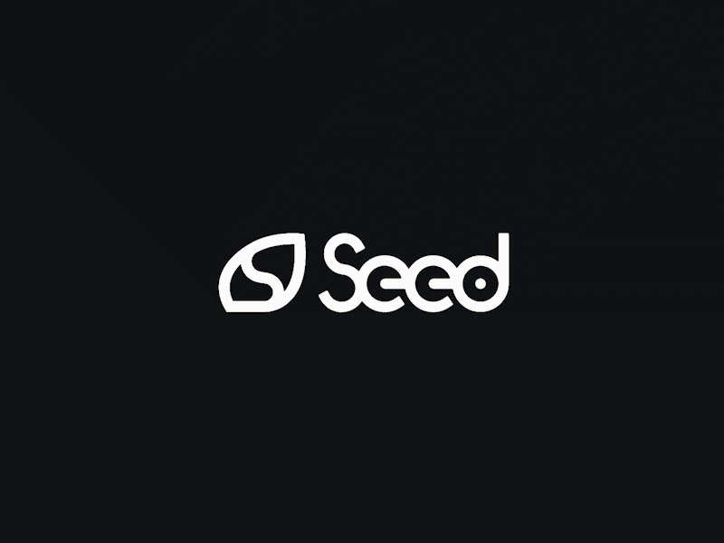 Animated Logo Ident for Seed Creativity creative agency creative agency toronto glitch logos minimal minimalist logo motion design motion identity rebrand